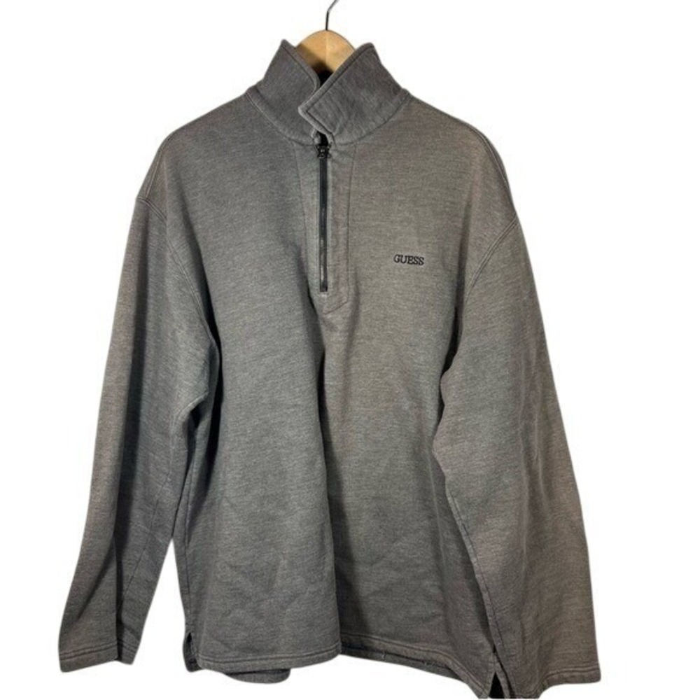 Guess USA Vintage Sweatshirt 1/4 Zip‎ Size XL